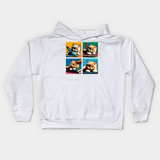 Ragamuffin Pop Art - Cute Kitties Kids Hoodie